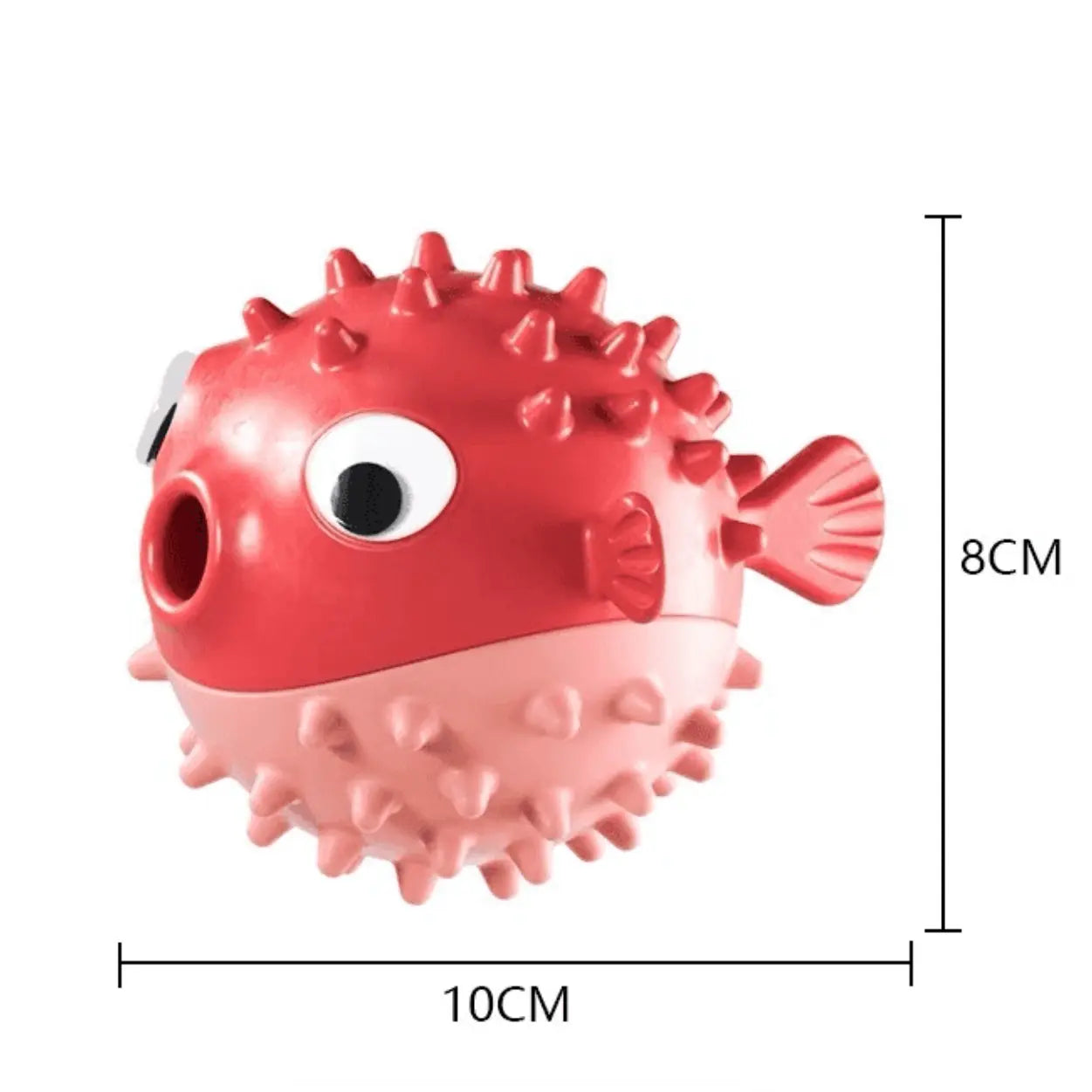 Wobble Fish Treat Toy – Squeaky Dental Chew & Dispenser