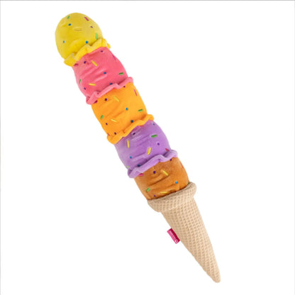 Jumbo Ice Cream Squeaky Plush – Slow Rebound Stress Relief Toy